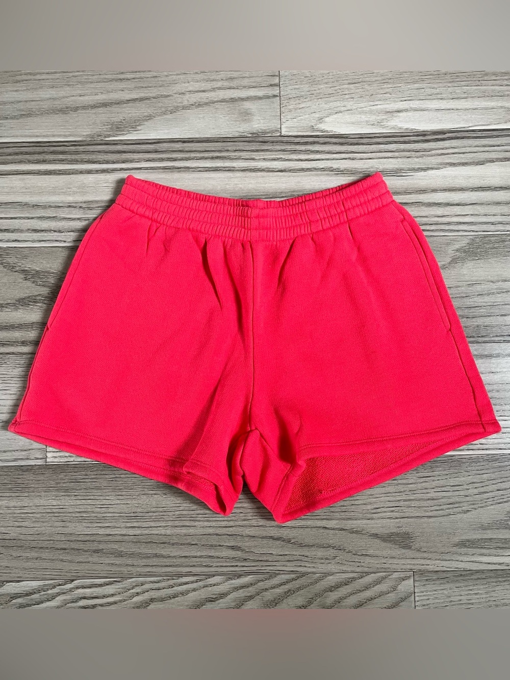 NWT J. Crew Heritage Terry Sweatshort In Heather Strawberry Sunrise XS